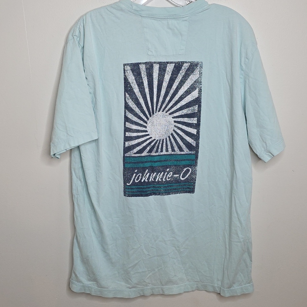 johnnie-O Sky Blue Short Sleeve Tee Sz Medium - Picture 4 of 4